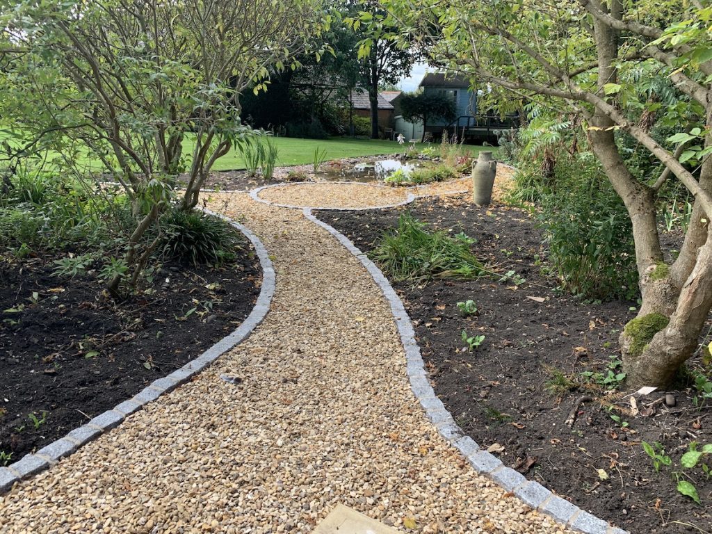 Garden border photograph for garden advice and planning